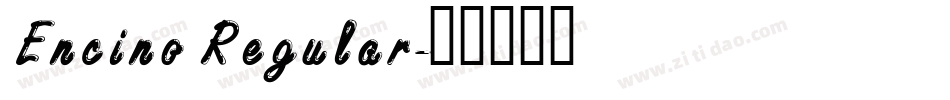 Encino Regular字体转换